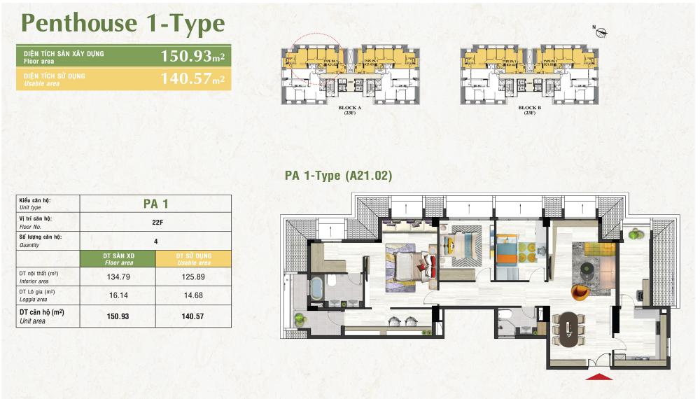Thiết kế căn hộ Penthouse 1