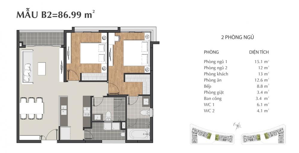 Thiết kế căn hộ B2