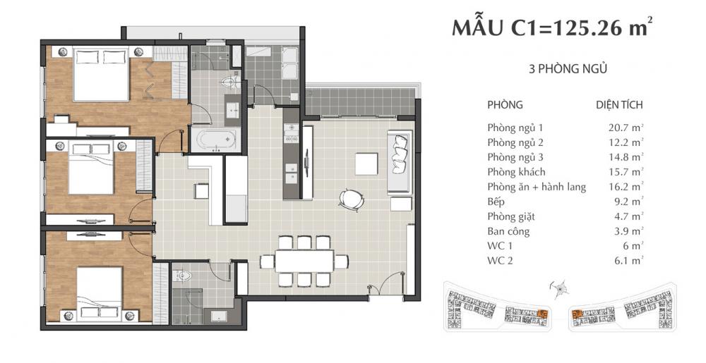 Thiết kế căn hộ C1