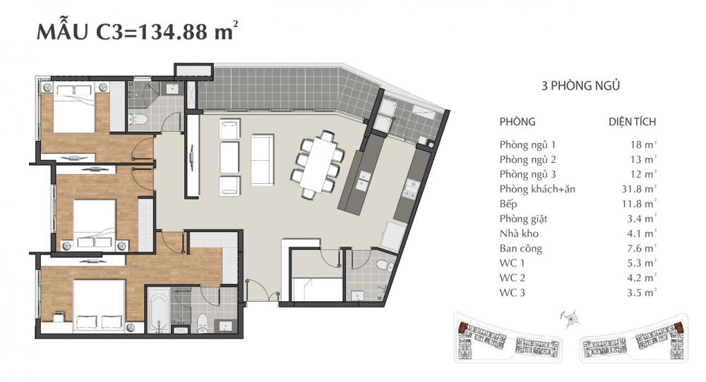 Thiết kế căn hộ C3