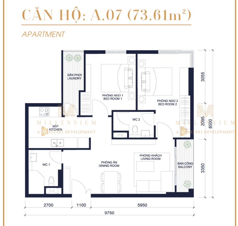 Thiết kế căn hộ A7