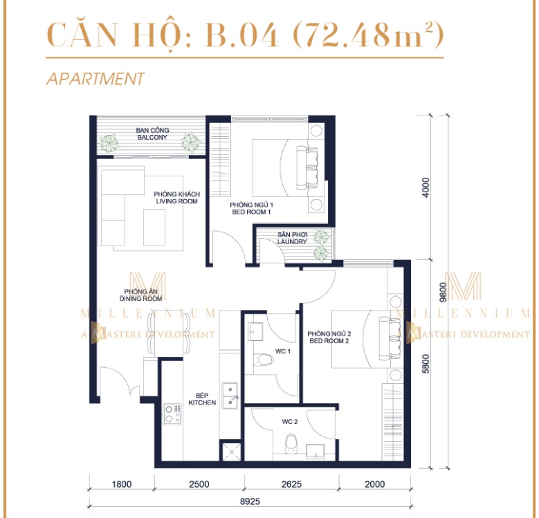 Thiết kế căn hộ B4