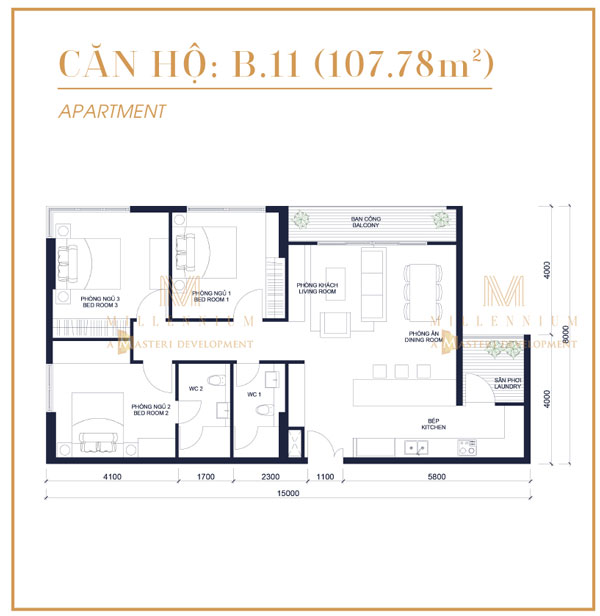 Thiết kế căn hộ B11