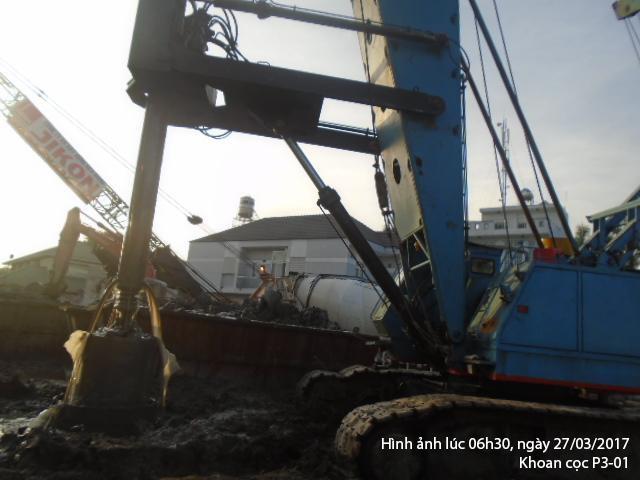 Dự án đang khoan cọc P3-01