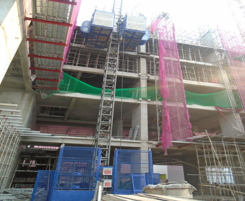 Dự án đã thi công tới sàn tầng 7