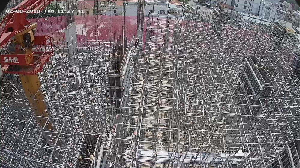Dự án đã thi công tới sàn tầng 7