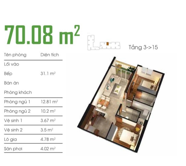 Thiết kế căn hộ C09