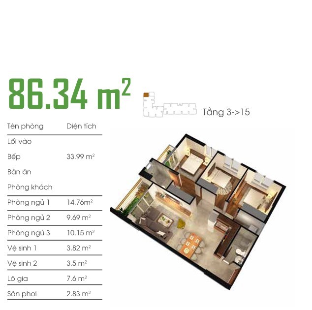 Thiết kế căn hộ A04