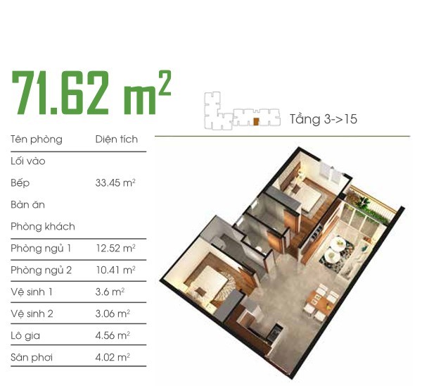 Thiết kế căn hộ C01