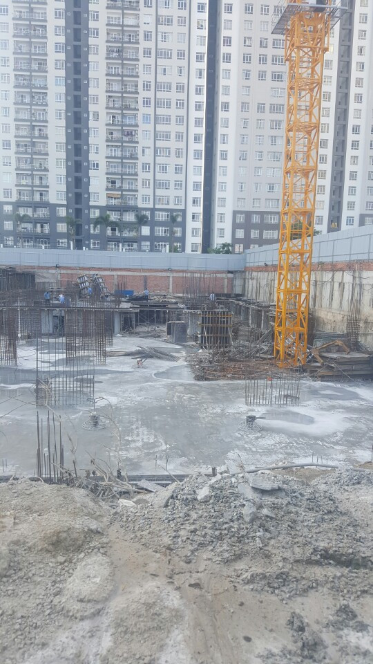 Dự án đang trong quá trình hoàn thiện móng hầm