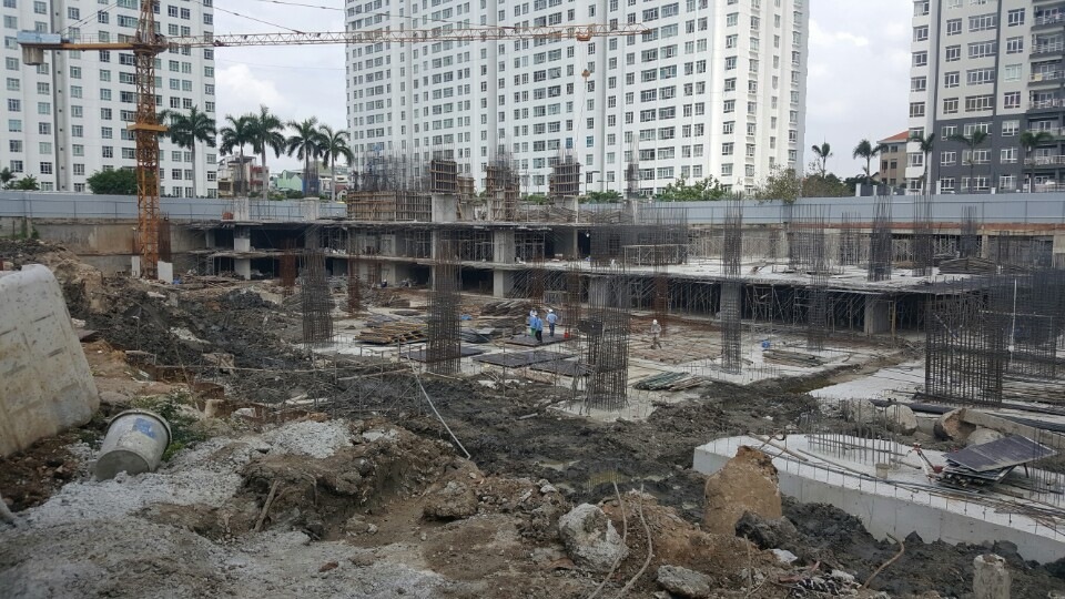 Dự án đang trong quá trình hoàn thiện móng hầm
