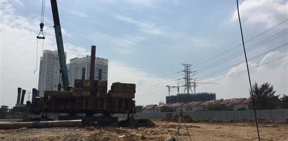 Dự án đang san lấp mặt bằng