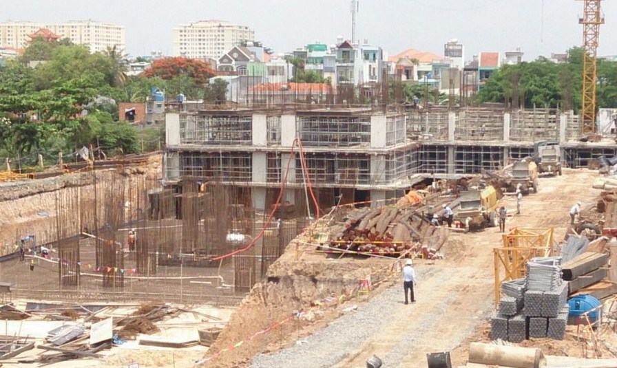 Dự án đang thi công phần thô