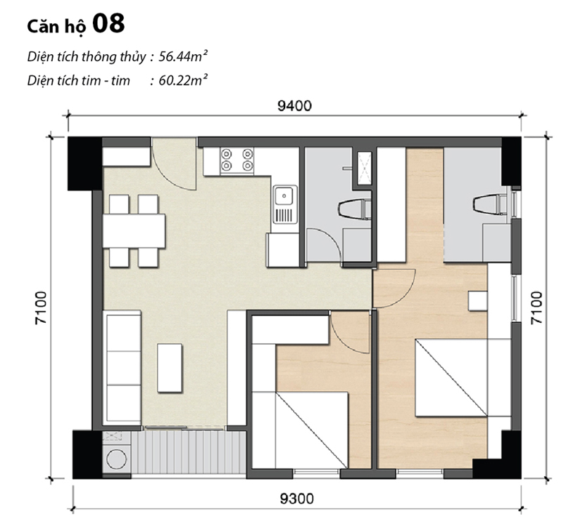 Thiết kế căn hộ 08