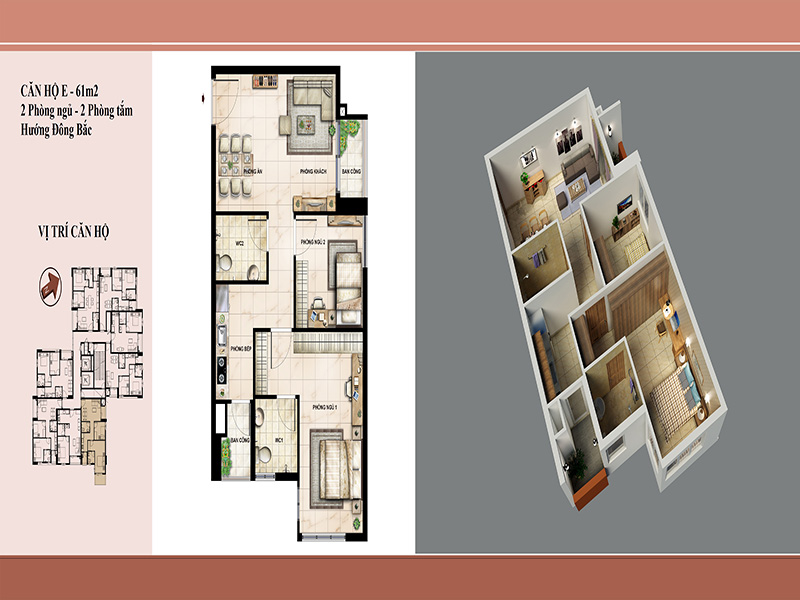 Thiết kế căn hộ E