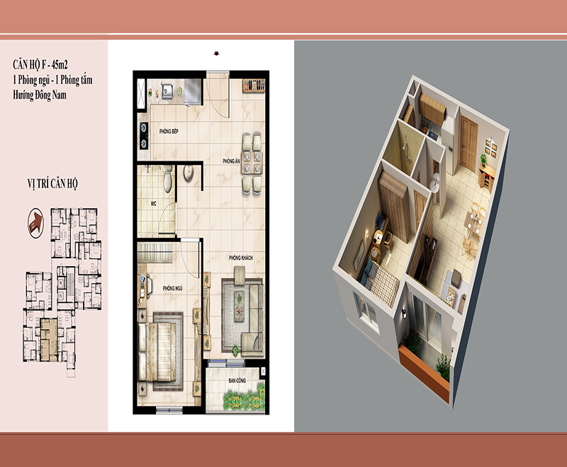 Thiết kế căn hộ F