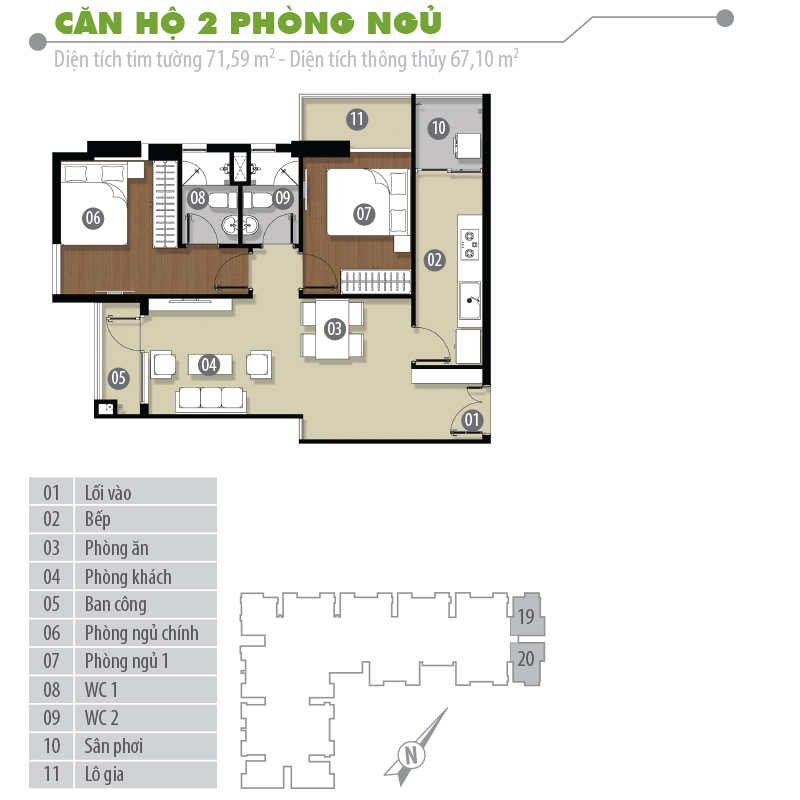 Thiết kế căn hộ 19,20