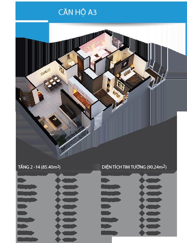 Thiết kế căn hộ A3