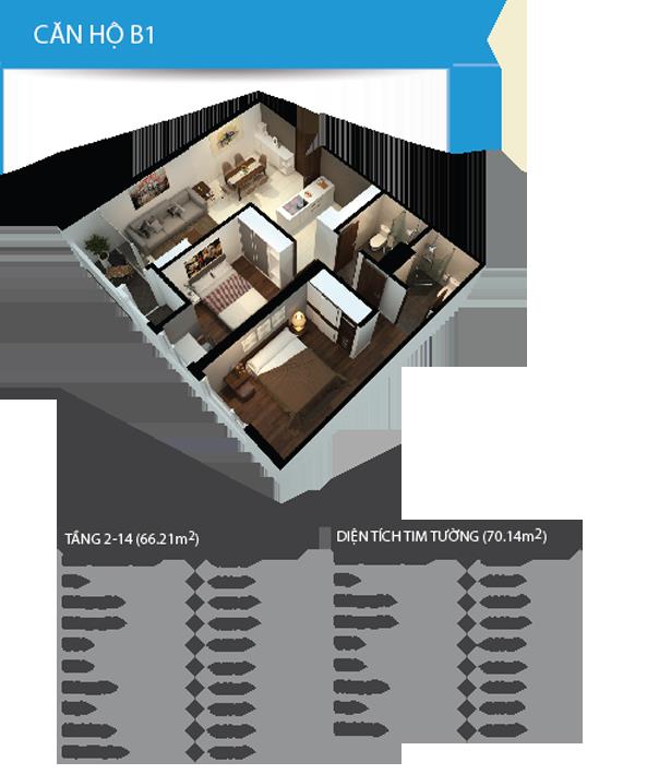 Thiết kế căn hộ B1