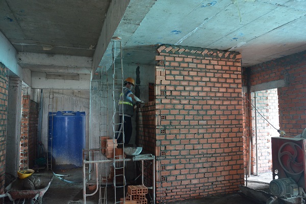 Dự án đang thi công phần thô