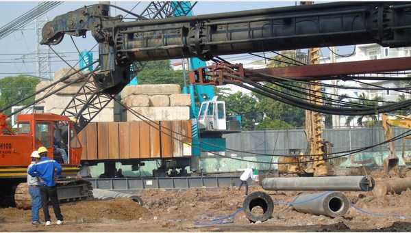 Công tác thi công ép cọc