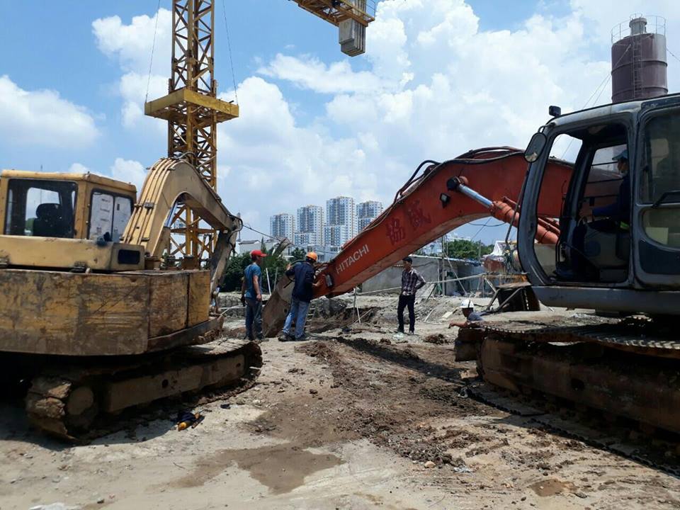 Dự án đang thi công móng