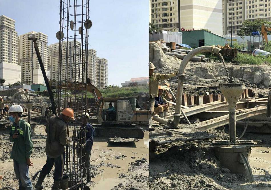 Dự án đang đổ trụ