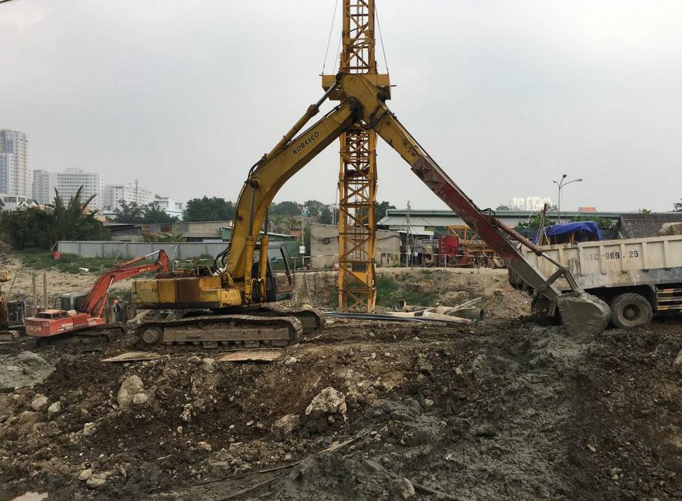 Dự án đang đổ trụ