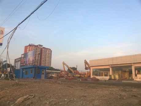 Dự án đang thi công hạ tầng