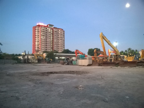 Dự án đang chuẩn bị xây dựng móng