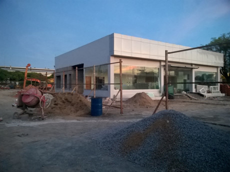 Dự án đang trong giai đoạn hoàn thiện nhà mẫu