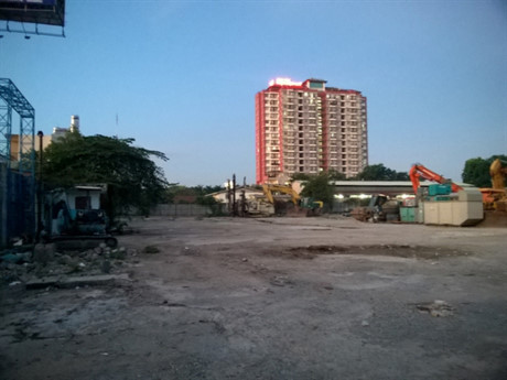 Dự án đang chuẩn bị xây dựng móng