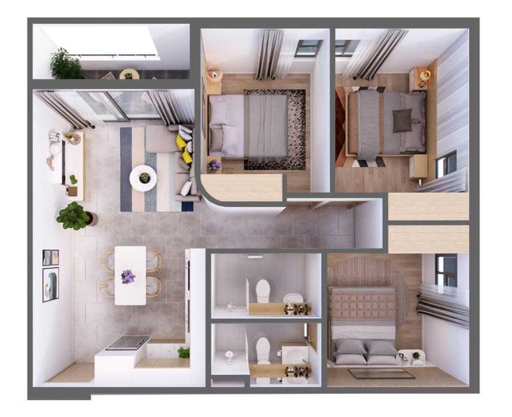 Căn hộ Aurora Residences 3