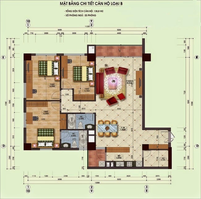 Thiết kế căn hộ B