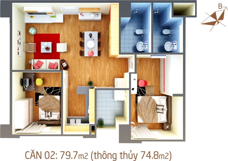 Thiết kế căn hộ 02