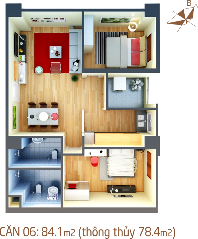 Thiết kế căn hộ 06