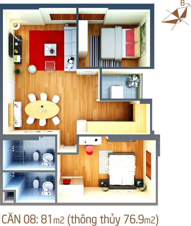 Thiết kế căn hộ 08