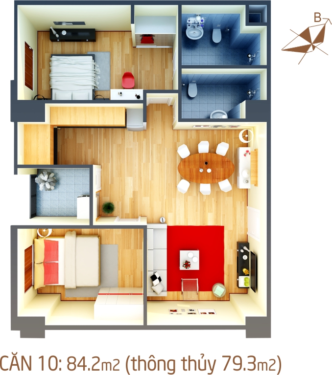 Thiết kế căn hộ 10