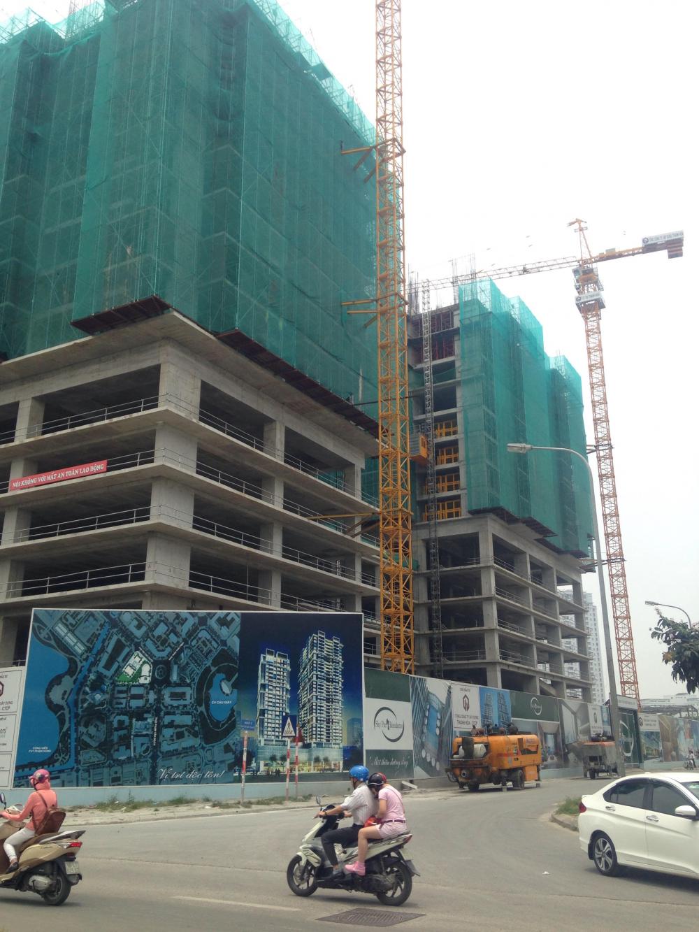 Dự án đang thi công mặt sàn tầng 16