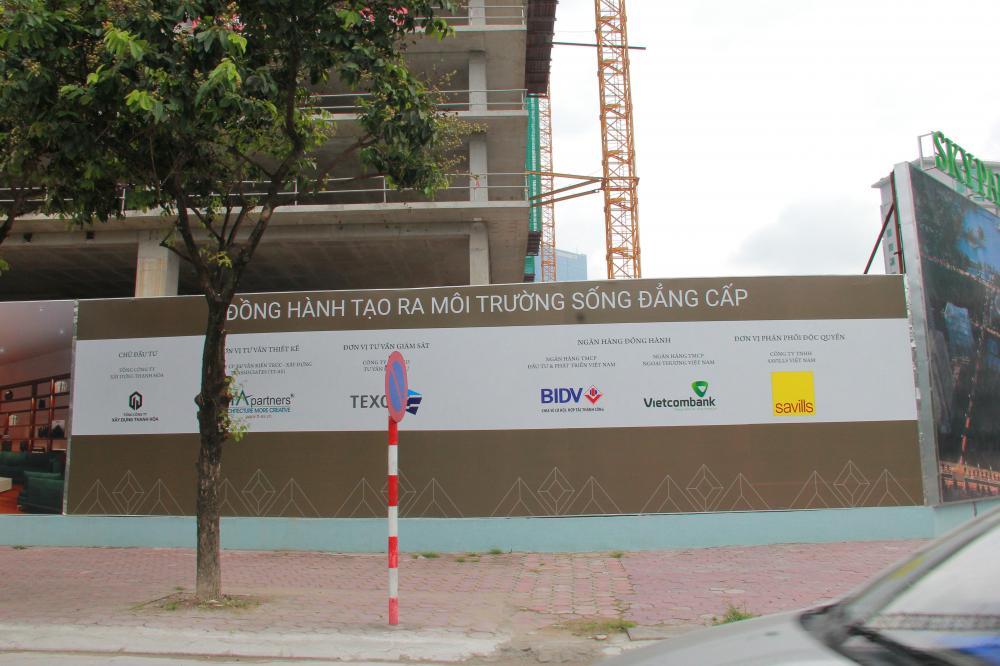 Dự án đang thi công tới mặt sàn tầng 23