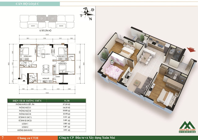 Thiết kế căn hộ C