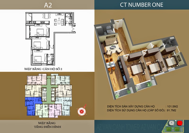Thiết kế căn hộ số 2