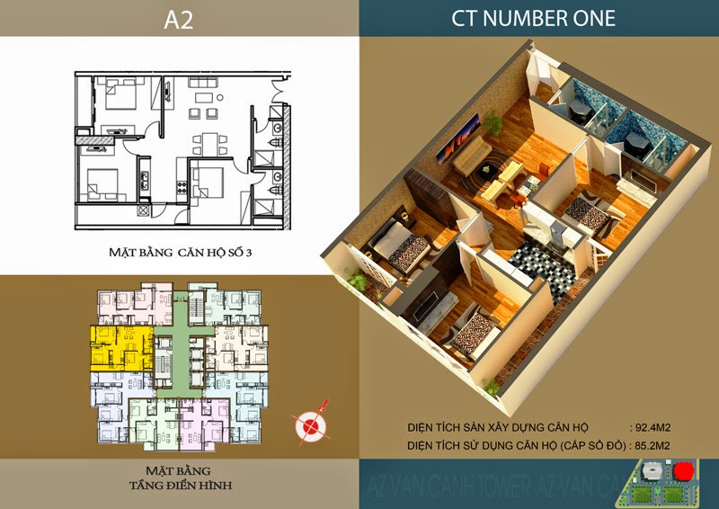 Thiết kế căn hộ số 3