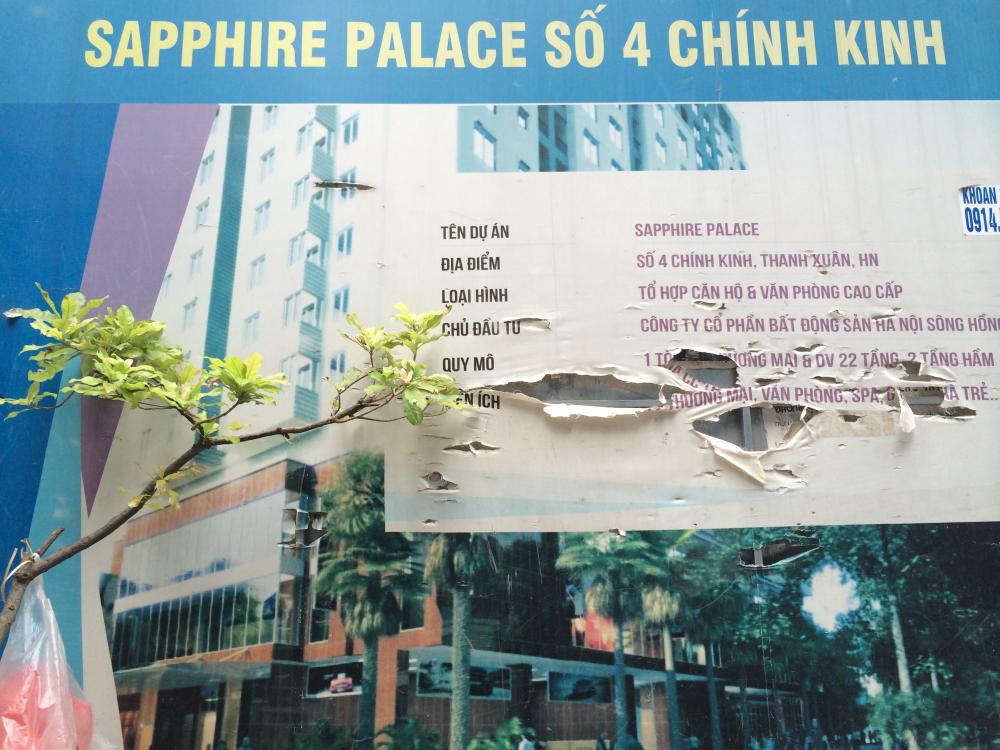 Dự án đang thi công tới mặt sàn tầng 21