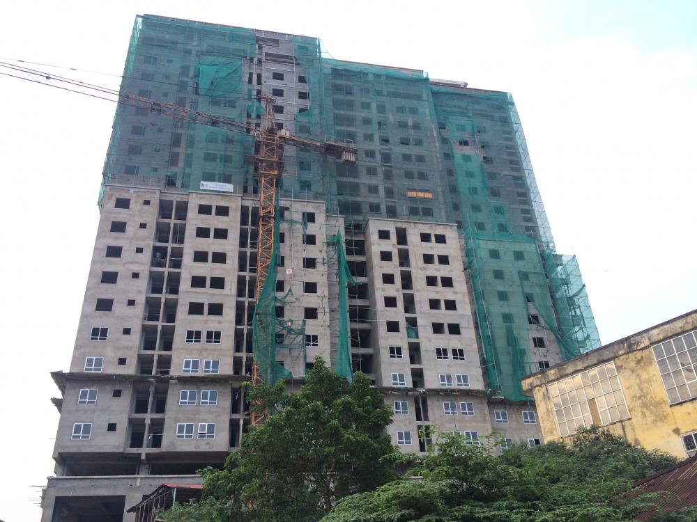 Dự án đang thi công tới mặt sàn tầng 21