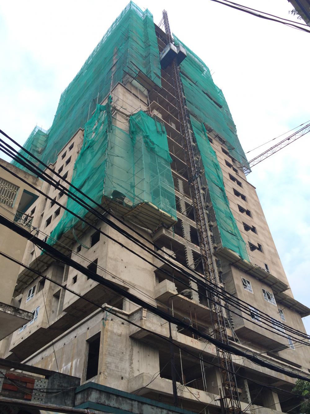 Dự án đang thi công tới mặt sàn tầng 21