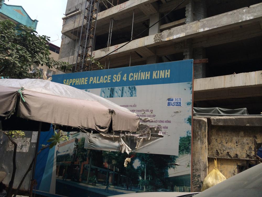 Dự án đang sơn sửa mặt ngoài