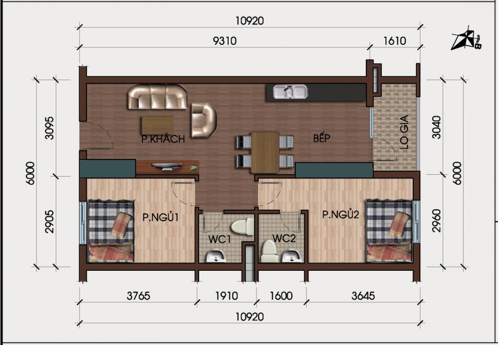 Thiết kế căn hộ 06-08-26-28