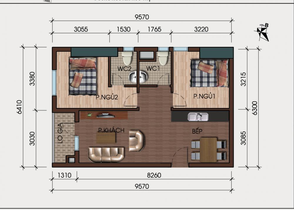 Thiết kế căn hộ 14-20-34-40