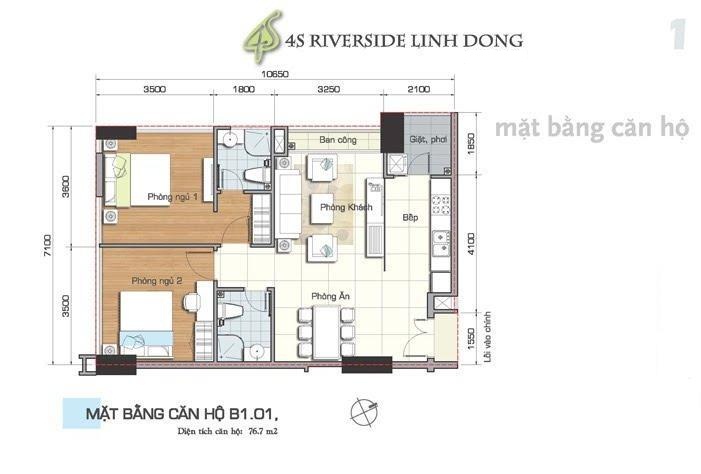 Thiết kế căn hộ B1.01
